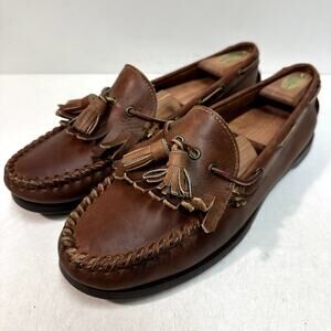 VERY GOOD Rancourt & Co. x Polo Country Handsewn Moccasin Kiltie Loafer USA 11